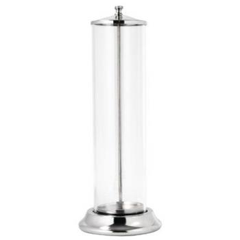 Bonzer P419 Dual-Color (Chrome/Perspex) Straw Dispenser
