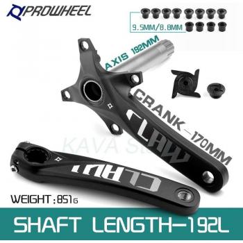 PROWHEEL Schnee Fahrrad 170mm Kurbel mit Achse 176/192mm für E-Bike BB 100/120