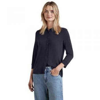Blusa de punto azul para mujer con manga 3/4 de Street One