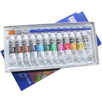 Bright Acrylic Paints for Textile & Wall Art (6 ML, 12 Colors)