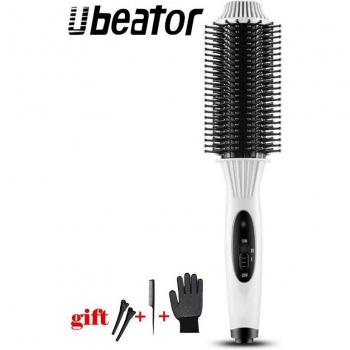 Système Brosse-Curl Électrique – Défrisant & Peignoir