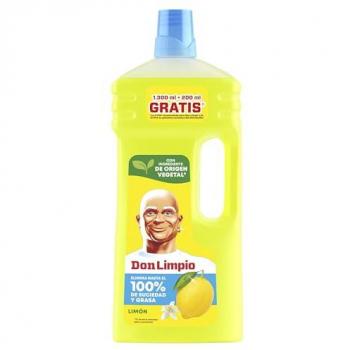 Don Limpio Aroma a Limón, Friega Suciedad y Grasa 1,5 L