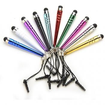 10pcs Touch Screen Stylus Pens with Dust Plugs for Smartphones and Tablets