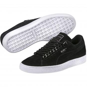PUMA Suede Chain Women's Sneakers Black/Silver 7.5