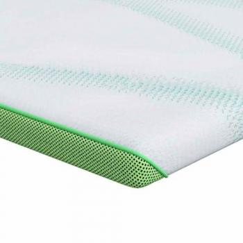 VidaXL Komfort Matratzenauflage Weiß-Grün 180 x 200 cm