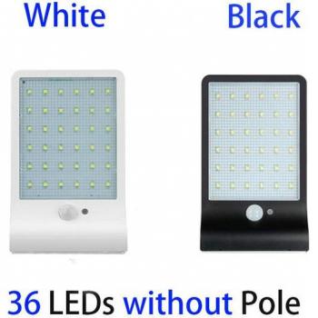 Outdoor Solar Wall Light with 36/48/54 LEDs