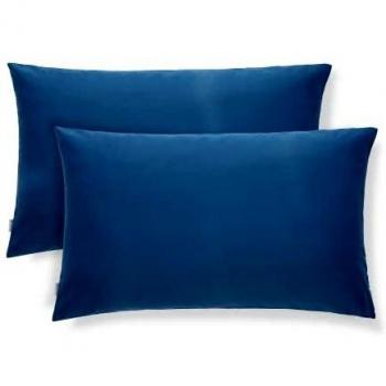 Federe Rettangolari per Cuscini Letto 100% Cotone Effetto Seta