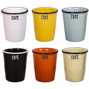 6er Kaffeebecher Set Antic Line 120ml