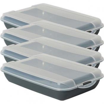Novaliv Frischhaltedose Set (4 Stück) – Aufschnittbox