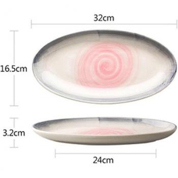 Estilo Japonés Plato Ovalado FANCITY