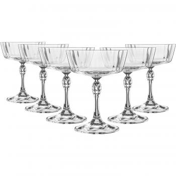 America '20s Champagne Cocktail Saucers Clear Pack of 6 275ml