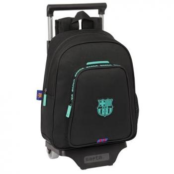 FC Barcelona Kinderrollrucksack – Schwarz, 27 × 33 × 10 cm
