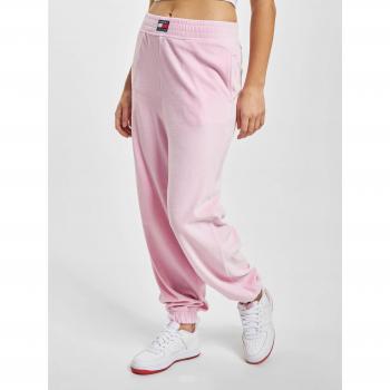TOMMY HILFIGER Damen Sweatpants aus Veloursleder mit Aufnäher