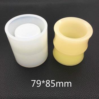 DIY Silicone Pencil Storage Mold – Epoxy Resin-Compatible Round Flower Heart