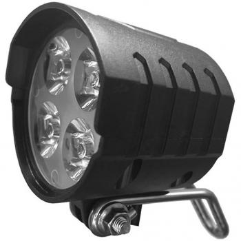 Lampe Avant Noir 36V-60V pour Vélos Électriques