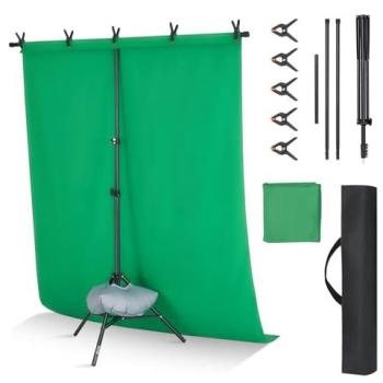 VEVOR 154x198cm Portable Photo Background Frame – Adjustable, 3‑Crossbar Support