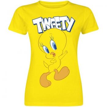 T-shirt Looney Tunes : Titi en jaune – Mode Femme – S à XXL