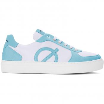 Zapatillas Loci Classic Unisex en Blanco con Toques de Azul Cielo