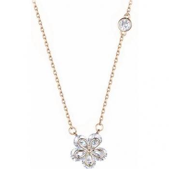 Elegante Silberkette Flower von COLLEZIONE ALESSANDRO, one size