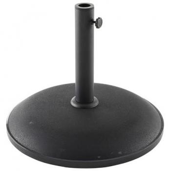 Pied de parasol 25 kg Hespéride en béton noir