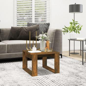 Vidaxl Side Table 50x50x35 cm Smoked Oak Engineered Wood