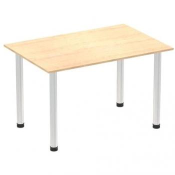Impulse 1200mm Straight Table with Post Leg