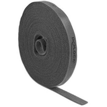 Grau‑Bänder Delock 10 m x 15 mm (Rolle)