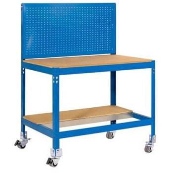 Bureau de travail en métal bleu Simonrack 1520x910x610 mm
