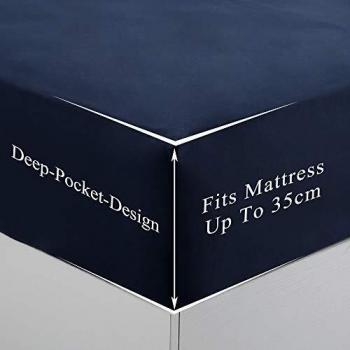 Deep Pocket Luxury Bedding Set – Blue Single