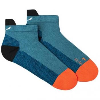 Salewa MTN TRN AM Low Socken Merino dunkelblau/orange Größe 45-47