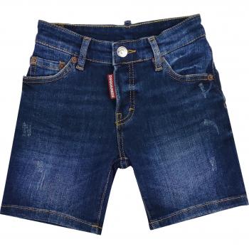 Dsquared2 Bermuda Jeans Blu per Ragazzo