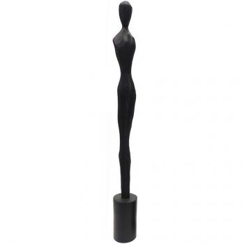 Figurine Noir Grimalt – Africaine en bois – 90×10×10 cm