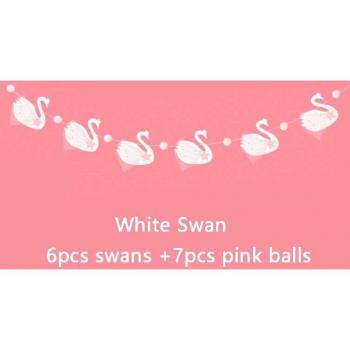 Decoración Rosas y Cisnes