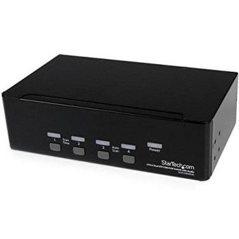 StarTech.com 2 écrans DVI Switch KVM USB pour 4 ordinateurs avec audio