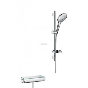 Set Raindance Select S Hansgrohe Termostatato 15 cm 3 Getti Bianco/Cromato