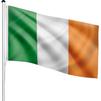 FlagMaster Mástil Portátil para Bandera Irlandesa – 6,50 m, Aluminio, Ajust