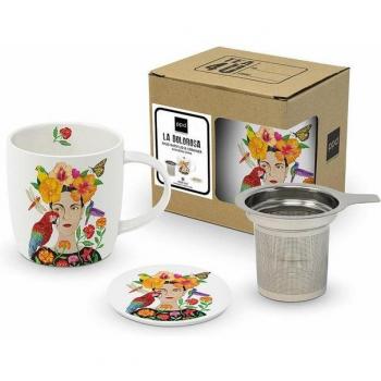Ppd PAPERPRODUCTS DESIGN: La Dolorosa Porzellan‑Tasse mit Filterdeckel (3‑teilige Geschenkverpackung)