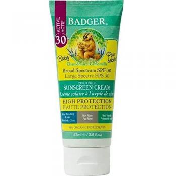 Organic and Mineral-Based Sunscreen for Infants by Badger with SPF 30