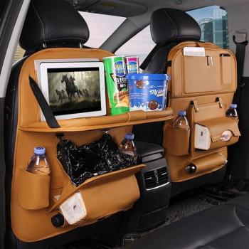 Accesorios de coche: bolsa organizadora trasera con mesa