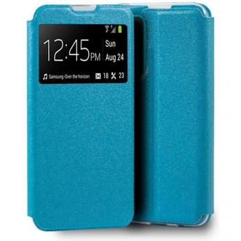 Funda Protectora Flip Liso Celeste para Huawei P Smart 2021