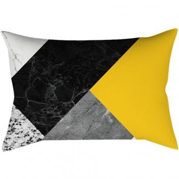 Yellow Pineapple Leaf Throw Cushion Cover 30x50cm