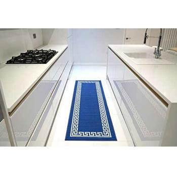 Machine Washable Greek Key Stair Runner