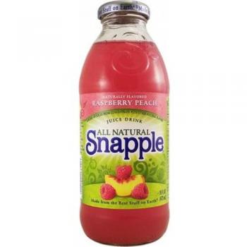 Snapple Raspberry Peach 16 FL OZ (473ml) Family Size Pack
