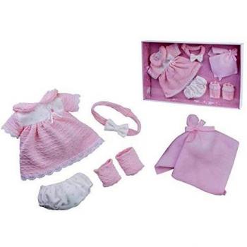 Vestito per bambola reborn Stella taglia 38-42 cm con scollatura a cuore e maniche corte in blu (RosaToys 226)