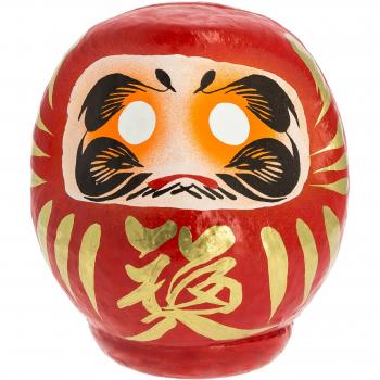 Daruma Rosso Terra Zen, 11 cm