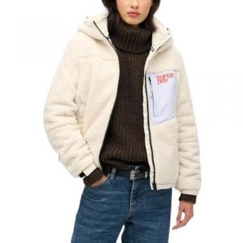 Superdry À capuche Cream Fleece Trekker Veste38