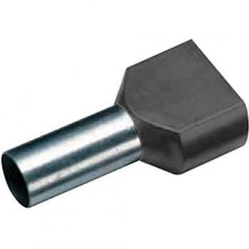 Cimco 182448 Zwillings-Aderendhülse 4 mm² teilisoliert grau 100 St