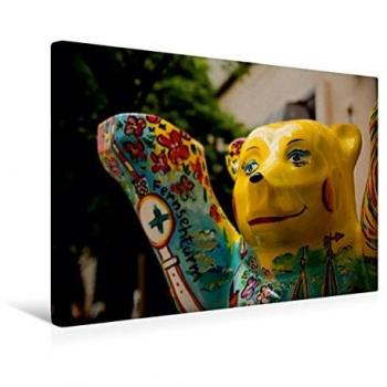 Calvendo Berlin-Mitte Wandkunst: 45 cm x 30 cm Textil Leinwand, Nikolaiviertel