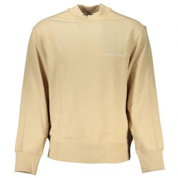 Beige Regenerative Cotton Crew Neck Sweatshirt