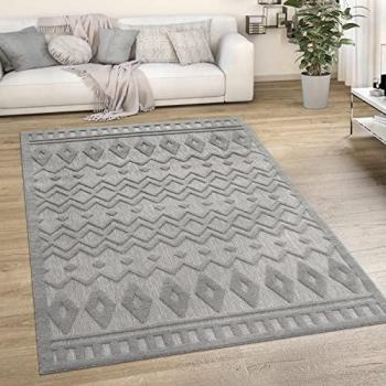 Tappeto Etnico Tondo Grigio 200 cm